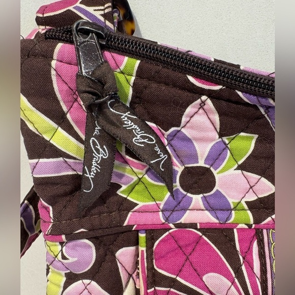 Vera Bradley Purple Punch Crossbody Bag - Floral Print, Adjustable Strap - Picture 3 of 11